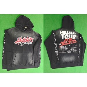 Black Hellstar Graphic Hoodie